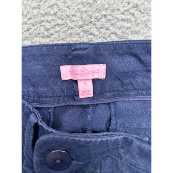 Lilly Pulitzer navy ankle pant size 4 - Picture 9 of 9